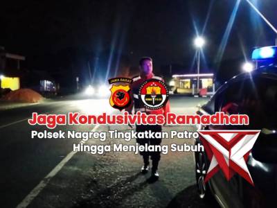 Jaga kondusivitas Ramadhan, Polsek Nagreg tingkatkan patroli malam hingga menjelang subuh