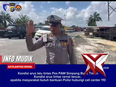 kondisi arus lalu lintas pos pengamanan bukit timah