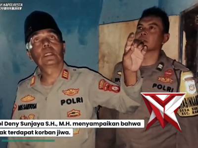 RESPON CEPAT POLSEK RANCAEKEK POLRESTA BANDUNG MEMBANTU PASCA ANGIN PUTING BELIUNG DI WIL. RCK