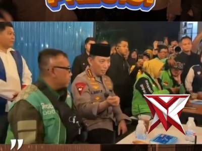 Kapolri Listyo sigit prabowo menyambangi kedai ado presisi Palembang