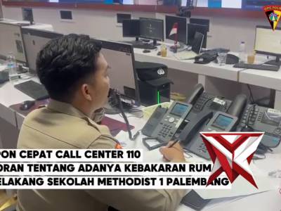 Respon Cepat Call center 110 Polda Sumsel Menindaklanjuti Laporan Masyarakat