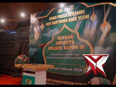 Buka Bersama Rayon 2, Polres Kediri Pererat Kebersamaan di Bulan Ramadan