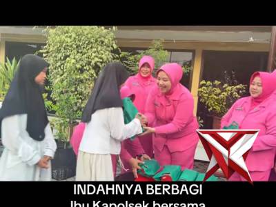 BERBAGI TAKJIL BERSAMA  IBU BHAYANGKARI