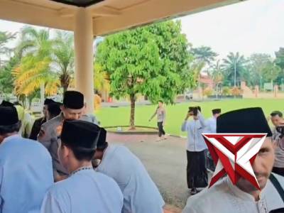 Halal bihalal kapolres mura bersama banser