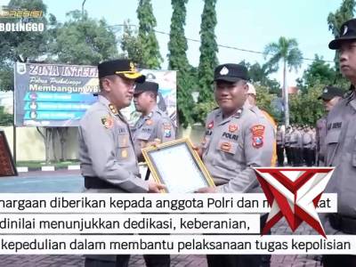 Upacara Hari Kesadaran Nasional Dan Pemberian Penghargaan Kapolres Probolinggo