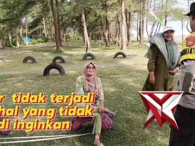 Personil Polsek Teramang jaya melaksanakan patroli tempat wisata - PoliceTube