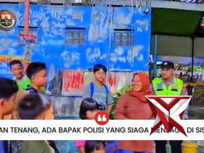 LIBURAN TENANG, ADA BAPAK POLISI YANG SIAGA MENJAGA DI SISI KITA