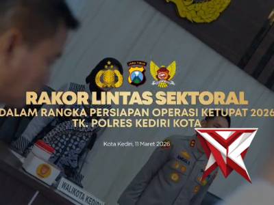 Rakor Lintas Sektoral Operasi Ketupat Semeru 2026 Polres Kediri Kota