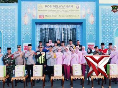 KAPOLDA SUMSEL DAN BHAYANGKARI CEK POS PENGAMANAN OPS KETUPAT 2026,