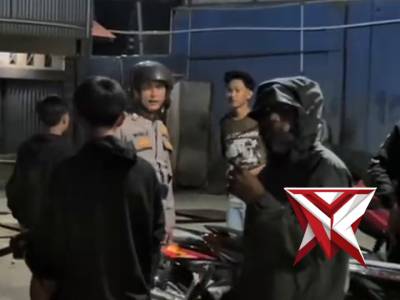 Pembubaran balap liar oleh polres Seluma