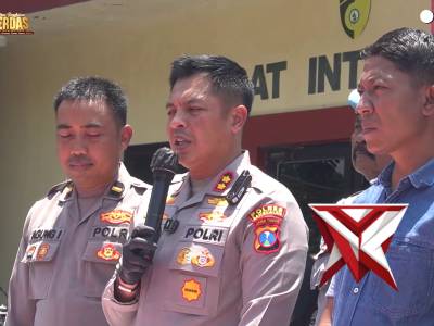 Kapolres Bangkalan AKBP Hendro Sukmono, S.H., S.I.K., M.I.K., Melaksanakan Konferensi Pers Ops Tumpa