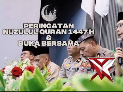 Berkah Ramadan, Polres Trenggalek Menggelar Peringatan Nuzulul Qur'an dan Buka Bersama