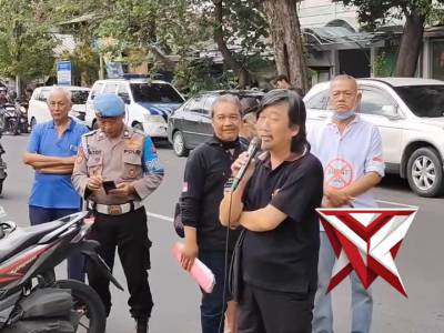 Polsek Tegalsari Laksanakan Pengamanan Aksi Unjuk Rasa