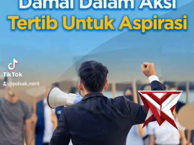 Damai Dalam Aksi Tertib Untuk Aspirasi