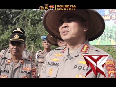 *Kapolresta Bengkulu Ikuti Zoom Meeting &Tanam Jagung Serentak Kuartal I Dukung Swasembada Pangan* - PoliceTube