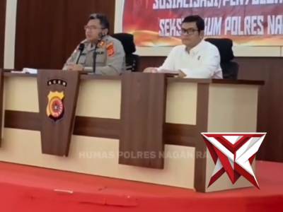 Sosialisasi Hukum Kepada Personil Polres Nagan Raya Terkait UU No 20 Tahun 2025 Tentang KUHAP