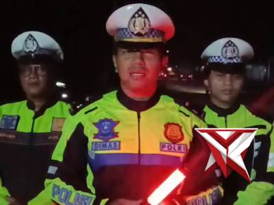 Live report penyekatan sumbu roda tiga satlantas polres ogan ilir