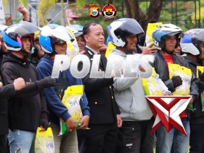 Peringati Hari Sumpah Pemuda, Polres Halmahera Tengah Gandeng Komunitas Ojek