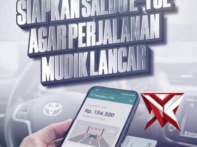 Pastikanlah saldo e-tol tercukupi