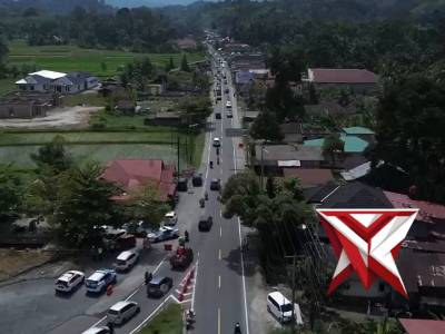 Pantauan udara arus lalin exit tol padang sicincin