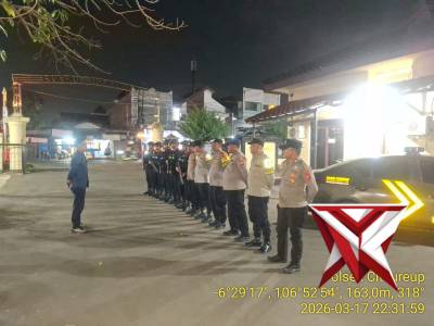 Ipda Jajang Jatnika Pimpin Pelayanan Publik, Apel Malam, Patroli dan KRYD