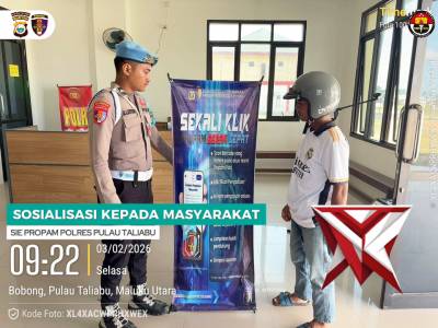 Sosialisasi Sie Propam Polres Pulau Taliabu