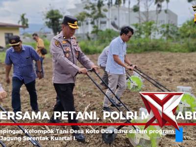 Dukung Swasembada Pangan 2026, Polres Kerinci Gelar Tanam Jagung Serentak Bersama Kapolri"