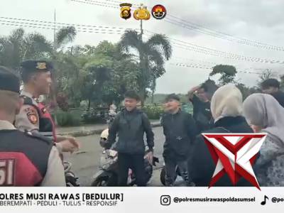 ? Patroli Humanis Sat Samapta Polres Musi Rawas