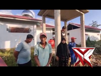 Pembuatan sumur bor nagari sungai buluh utara