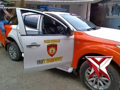 Penyampaian terkait Himbauan larangan penggunaan petasan oleh Kasihumas Polres Bangkalan