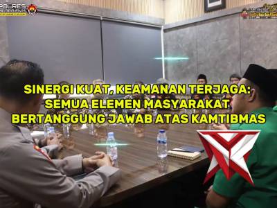 Sinergi Kuat, Keamanan Terjaga: Semua Elemen Masyarakat Bertanggung Jawab atas Kamtibmas MUARA ENIM- - PoliceTube