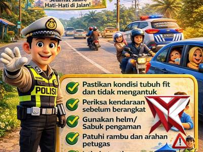 Mudik aman keluarga bahagia