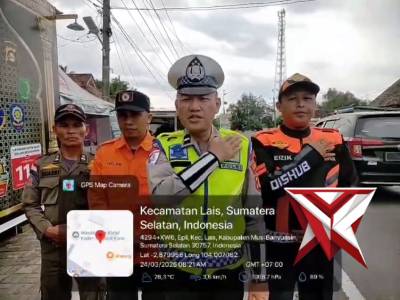 Pantauan arus lalu lintas di Jalan lintas timur Jambi - Palembang dalam rangka pengamanan arus balik - PoliceTube