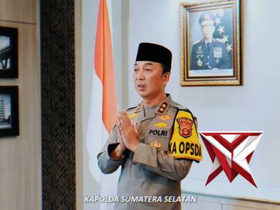 Kepala Kepolisian Daerah Sumatera Selatan Beserta Staff dan Jajaran Serta Bhayangkari Mengucapkan - PoliceTube
