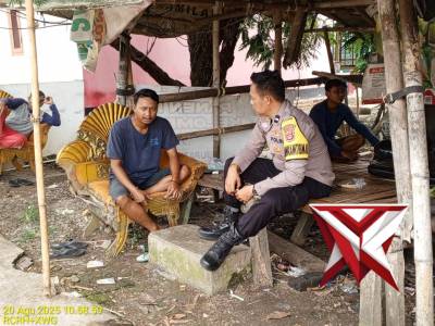 Kegiatan Sambang Warga Aipda Rahmat Bhabinkamtibmas Polsek Balaraja Polresta Tangerang Himbau Kamtib