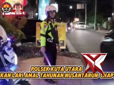 Polsek Kuta Utara amankan kegiatan lari amal tahunan Nusantararun Chapter 3