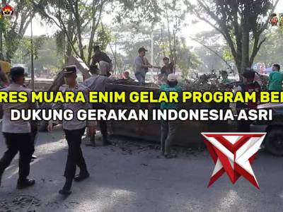 BELIDA Bergerak! Polres Muara Enim bersama stakeholder melaksanakan aksi nyata penambalan jalan berl - PoliceTube