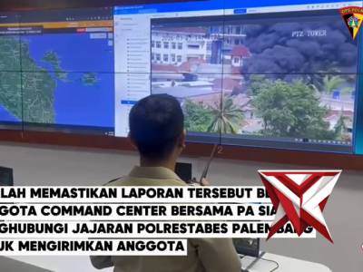 Respon Cepat Call center 110 Polda Sumsel Menindaklanjuti Laporan Masyarakat