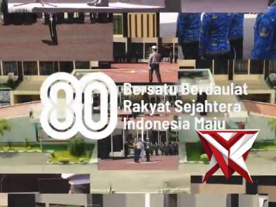 Upacara Peringati HUT ke - 80 Proklamasi Kemerdekaan Republik Indonesia