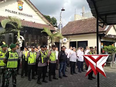Apel gabungan Polsek Singosari