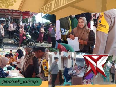 [ POLSEK JATIREJO ] PEMANTAUAN GIAT PENYALURAN BLTS KECAMATAN JATIREJO
