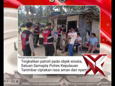 Tingkatkan patroli pada objek wisata