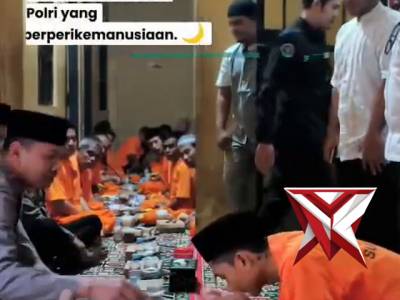 Buka bersama dengan Tahanan Polres Sumenep