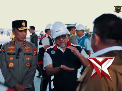 Kapolda Sumsel Melaksanakan Pengecekan Jalur Tol Kapal Betung