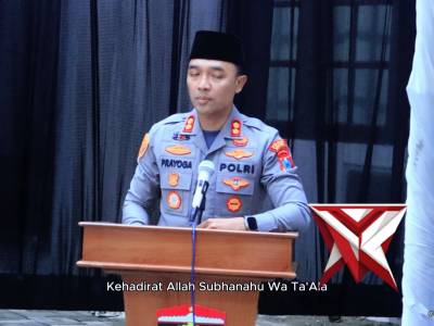 Kapolres Ngawi AKBP Prayoga Angga Widyatama, S.I.K., M.Si. meresmikan Mushola Al Ikhlas Polsek Ngawi