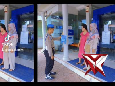 sosialisasi QR Yaduan Propam Polri oleh Kanit Provos Polsek Mirit