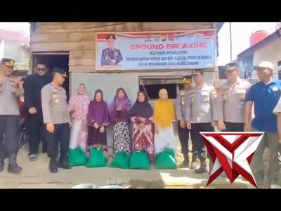 Kapolda Bengkulu Laksanakan Ground Breaking Bedah Rumah ke-69, Wujud Kepedulian Polri untuk Masyarak