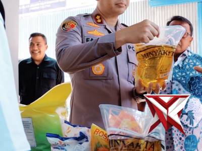Polres Indramayu Gelar Gerakan Pangan Murah Bersama Bulog
