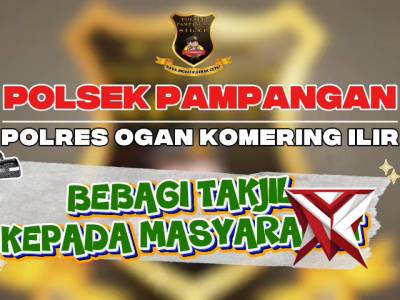 Berbagi takjil polsek pampangan