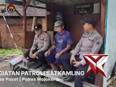 Patroli Satkamling wilayah Kecamatan Pacet - PoliceTube